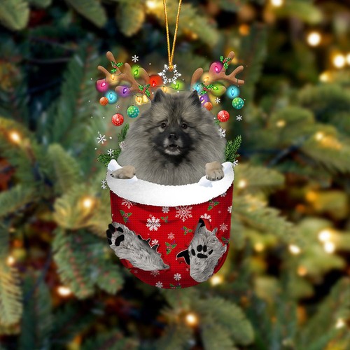Grey keeshond snow pocket - grey, in
